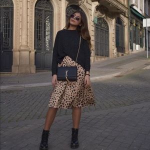 Leopard Midi Skirt